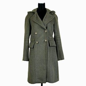 Wool Military double breasted coat